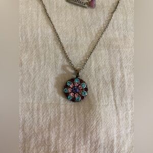 Mariana Multi Colored Swarovski Crystals‎ Pendant Necklace Reversible Angel